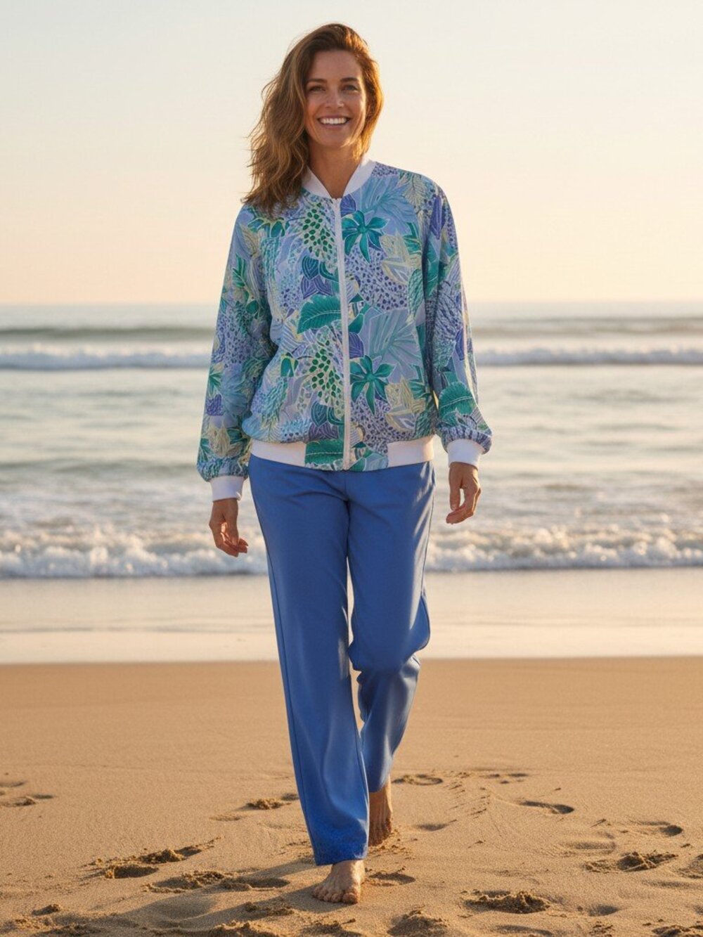 Vintage Cricket Lane Women's XL 3 Pc Resortwear Floral Jacket & Pants Set